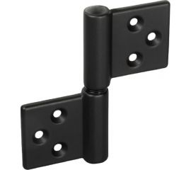 Карточная петля с круглой осью MORELLI CH-R 85x82 B, разобранная, цвет черный 9012499 