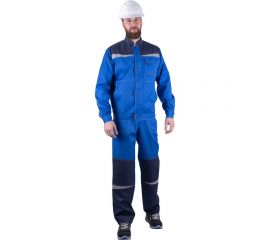 Костюм ГК Спецобъединение КМ-10 ЛЮКС василёк-чёрный, р. 104-108, рост 170-176 Кос 578/104/170 