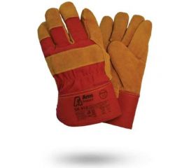 Утепленные перчатки Armprotect мутон, спилковые, комбинированные, львы, р10 SK410 