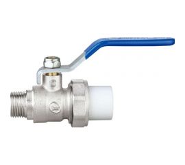 Шаровой кран DOUBLE-LIN 1 сварная головка и НР, латунный резьбовой - 40x1.1/4"" LL1138 (40x1.1/4"") 