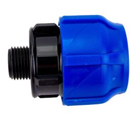 Компрессионная соединительная муфта VALFEX ПНД, с наружной резьбой, 32x1/2"" 121001132012 