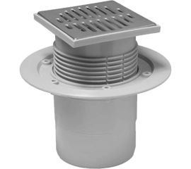 Трап для ванн McAlpine вертикальный, d110, регулируемый (с сухим затвором) MRFG3V-110 