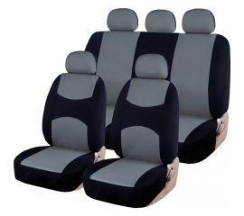 Чехлы для автомобильных сидений KRAFT CASUAL универсальные, полиэстер, черно-серые KT 835611 