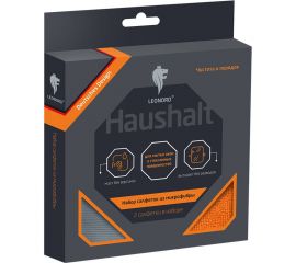 Набор салфеток из микрофибры Leonord 2 шт. для мытья окон 104909 