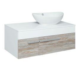 Тумба RUNO Вудлайн 100 подвесная под умывальник Moduo Square 50/Гамма 56 00-00001011 