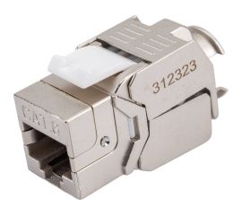 Вставка Hyperline KJ8-8P8C-C6-180-TLS-SH-F-WH Keystone Jack RJ-45 8P8C, категория 6, экранированная 426188 