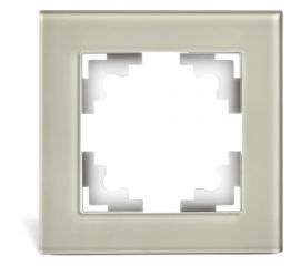 1-местная рамка STEKKER GFR00-7001-07, серия Катрин, дымчатый 49031 