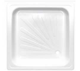 Стальной душевой поддон ВИЗ ANTIKA эмалированный, 80x80x15 см, слив D-52 мм APS-80101 