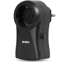 Фильтр SVEN SF-S1 (1 розетка, 16А, термопредохранитель), черный SV-014773 