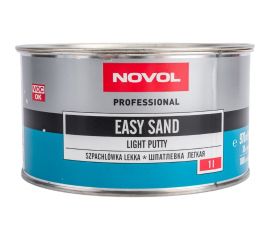 Мягкая мелкозернистая шпатлевка NOVOL EASY SAND 1 л + отвердитель 31512 