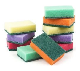 Губки для посуды 1-2-Pro СТАНДАРТ 85х53х25 мм 10 шт ГПС-10 