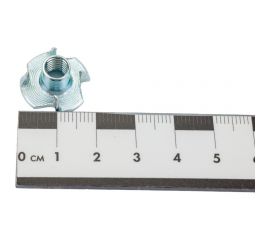 Крыльчатая мебельная забивная гайка DINFIX DIN 1624, оцинкованная, М6, 10 шт. 00-00002842 