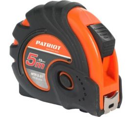 Рулетка, ширина ленты 19мм, ударопрочный корпус, обрезиненная, 5м PATRIOT MTP-5-01 350005006 