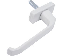 Оконная ручка для ПВХ СКОБЯНОЙ металл, бел., Хедер 009341 