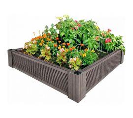 Грядка из ДПК УЛИЧНЫЕ ЛЕСТНИЦЫ Патио 1 Квадрат 14x100x100 см GRD-KVT-1-1010 
