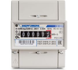 Счетчик электроэнергии Энергомера CE101 R5 145 M6 230В 5-60 101001003007791 