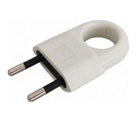 Разборная вилка General Lighting Systems GRV-P-10-FE-W-IP20 10А с ушком, без заземления, белая IP20 1/50/400 470515 