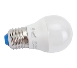 Светодиодная лампа Uniel LED-G45-6W/NW/E27/FR/MB PLM11WH . Форма «шар», матовая. UL-00002378 