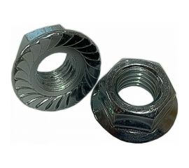 Шестигранная гайка с фланцем и насечками DINFIX DIN 6923, нерж. А2, М4, 10 шт. 00-00002658 