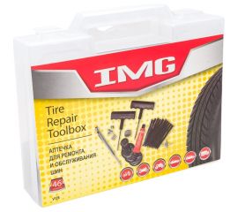 Аптечка для ремонта бескамерных шин в кейсе IMG V126 
