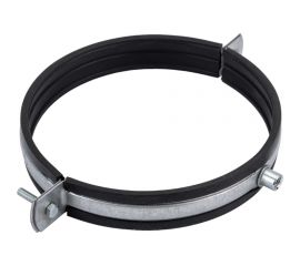 Хомут для вент. каналов Lucky Guy д=162 мм, 25х1,2 мм, оцинк., с рез. прокладкой 400 04 162 8Р 