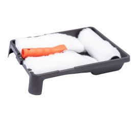 Малярный набор Петрович валик меховой, 180 мм, 2 сменные шубки, ванночка 4100000299 