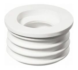 Переходная манжета Профитт d 40x73 сантехническая, канализационная, трехлепестковая, белая 2227596 