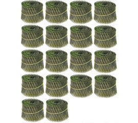 Барабанные гвозди КОРДЛЕНД 4500 шт. (18 кассет по 250 шт.) Ø 3,1 мм, длина 90 мм, Ø шляпки 7 мм, винтовые GVB-00047.18 