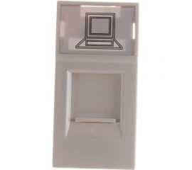 Информационная розетка IEK RJ-45, UTP, категория 5e, 1 модуль CKK-40D-RI1-K01 