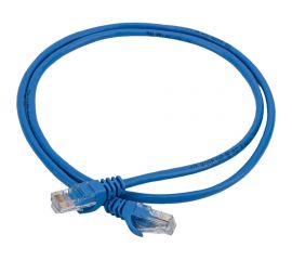 Коммутационный шнур патч-корд IEK ITK кат.5Е UTP, 1м, синий PC03-C5EU-1M 