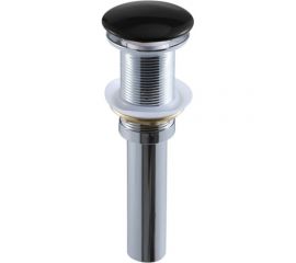 Донный клапан BRONZE DE LUXE черный без перелива (керамическая крышка) 1001B 