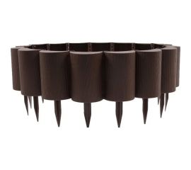 Садовое ограждение МАСТЕРСАД Садовый конструктор коричневое, высота 15 см КНСТР15-корич 