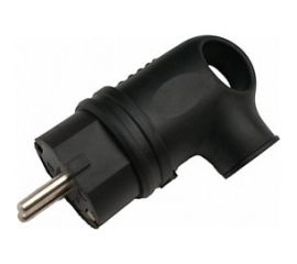 Разборная вилка General Lighting Systems GRV-P-16-СE-G-B-IP44 16А угловая, с заземлением, черная IP44 Рас. 470519 