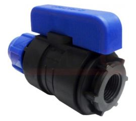 Шаровой кран VALFEX ПНД компрессионный цанга - внутренняя резьба, разборный 25x1"" 1210012525100 