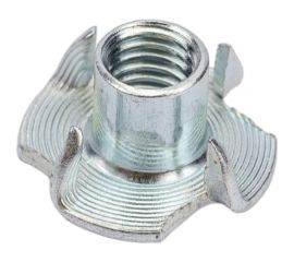 Крыльчатая мебельная забивная гайка DINFIX DIN 1624, оцинкованная, М8, 4 шт. 00-00002844 