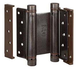 Барная пружинная петля двойного действия ALDEGHI LUIGI SPA 148х50х42 мм, цвет: бронза, к-т: 2 шт + ключ с декоративными шурупами 101AB150B 