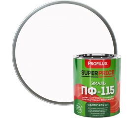 Эмаль ПФ-115 Profilux SUPERPRICE белая, 0.9 кг МП000018732 