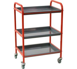 Тележка для инструментов Zatesov три полки, открытая TT-03-RED 
