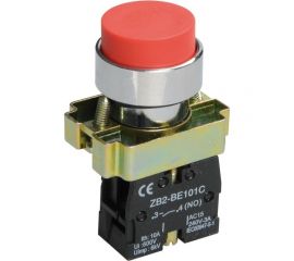 Кнопка управления IEK, LAY5-BL41, без подсветки, 1з, ИЭК, красная BBT70-BL-K05 