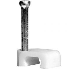 Плоская скоба для кабеля Невский Крепеж Б9 мм 50 шт. 800455 