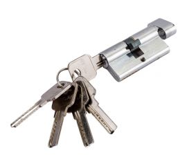 Цилиндр PALIDORE алюмин. А 60 PC (ключ/завертка, хром бл.) TURDUS 98760948 