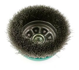 Щетка чашечная 120 мм, М14, гофрированная нержавеющая сталь 0.3 мм для УШМ SIT 0932 