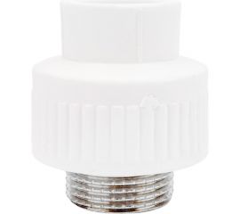 Комбинированная муфта PPRC MeerPlast Дн25x25 Ру25 белая наружная резьба D200-00445 