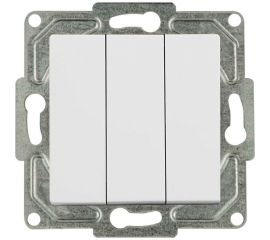 3-клавишный выключатель GUNSAN Eqona белый 16401100-150160 