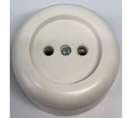 Розетка ООО Ливны-Электро РА 10-007 круглая, белая РА 1714 