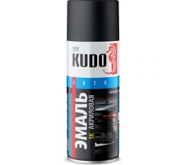 Автомобильная акриловая эмаль KUDO 1К черная матовая 520 мл 5232.5 11605057 