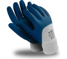 Перчатки Manipula Specialist ТЕХНИК ЛАЙТ РЧ, резинка, частичный облив, синий Пер 665/ 9 