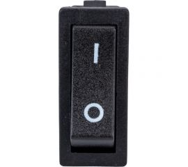 Клавишный выключатель Emas без подсветки, черная клавиша, 1НО, 250В AC, 16А A21B1H10 