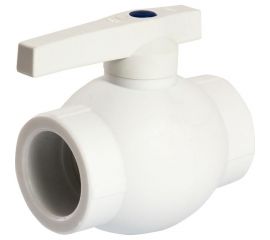 Шаровой кран EVER PLAST 40 ручка PP-R БЕЛЫЙ Россия 543244 