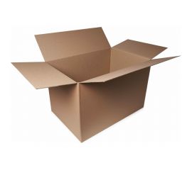 Картонная коробка ВОЛГА ПОЛИМЕР, гофрокороб 4-х клапанный, 60x40x40 см, Т-24, профиль В, бурый, 10 шт. Т556 